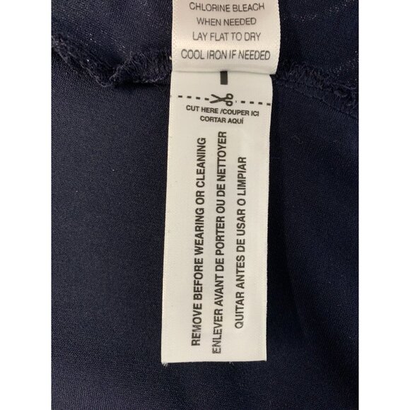 Laura Ashley Dress Blue Sleeveless White Pattern at Hem Size 1X - Picture 8 of 9